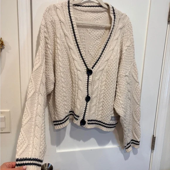 Official Taylor Swift Folklore Album Varsity Cardigan Sweater - Picture 2 of 7